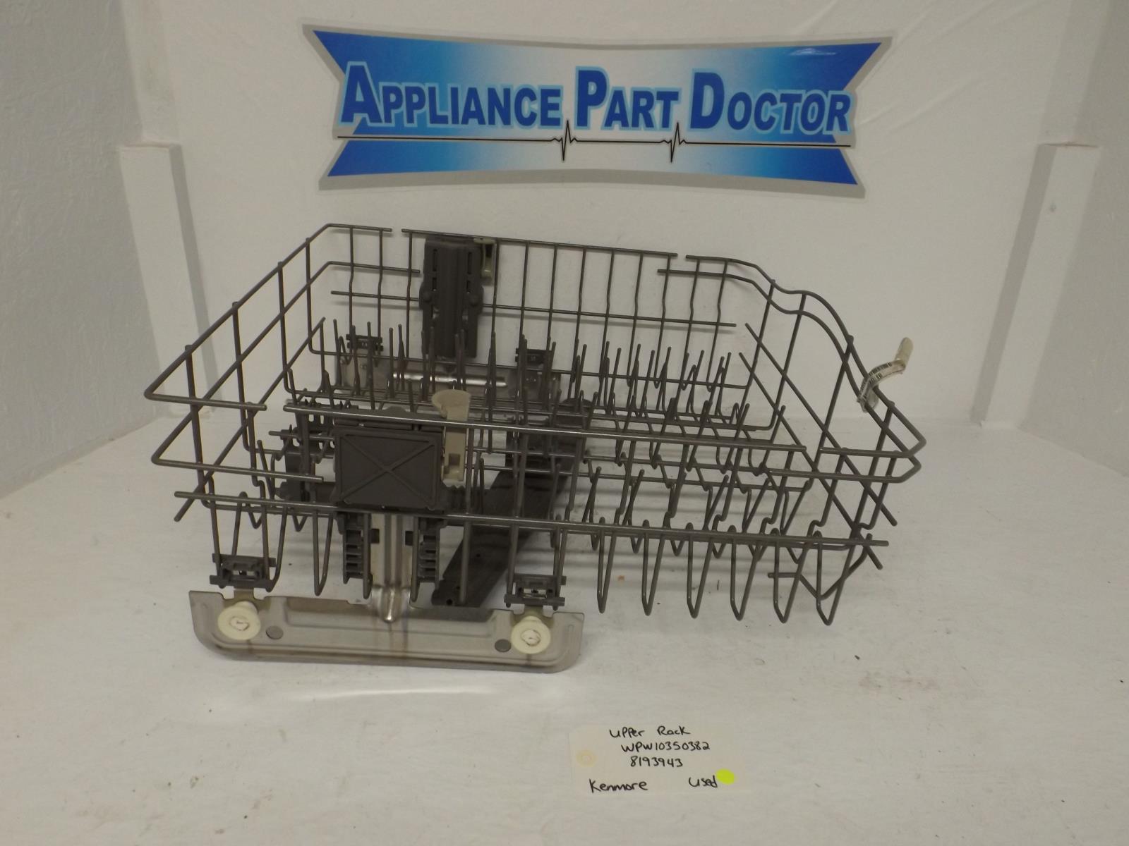 Kenmore Dishwasher WPW10350382 8193943 Upper Rack Used Kenmore Dishwasher WPW10350382 8193943 Upper Rack Used
